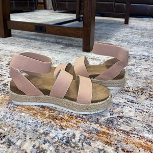 Pink summer platforms